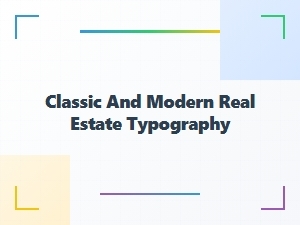 Classic and Modern Real Estate Font Pairings